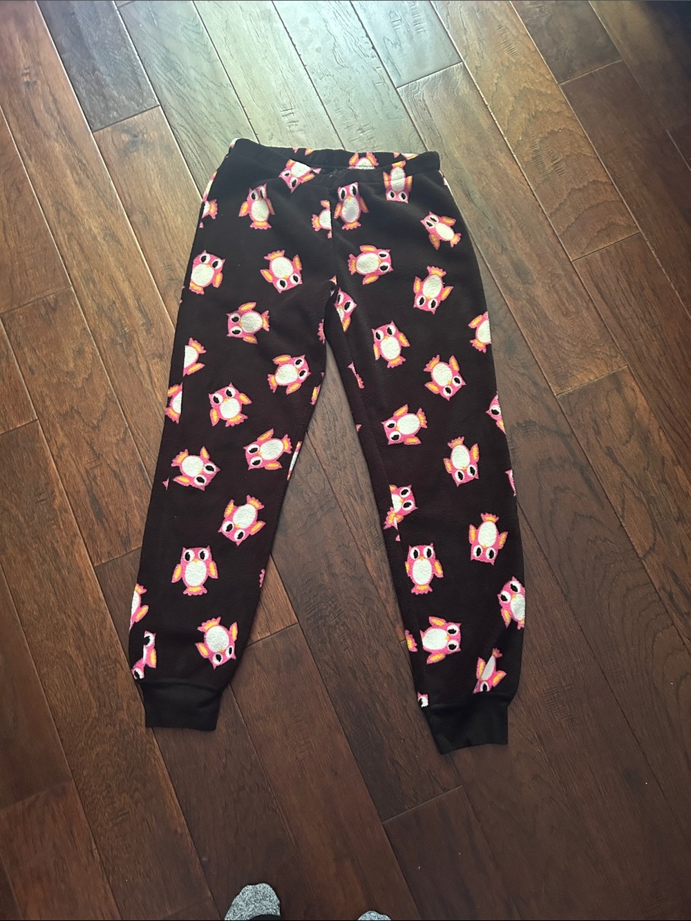 Black Owl Print Lounge Joggers